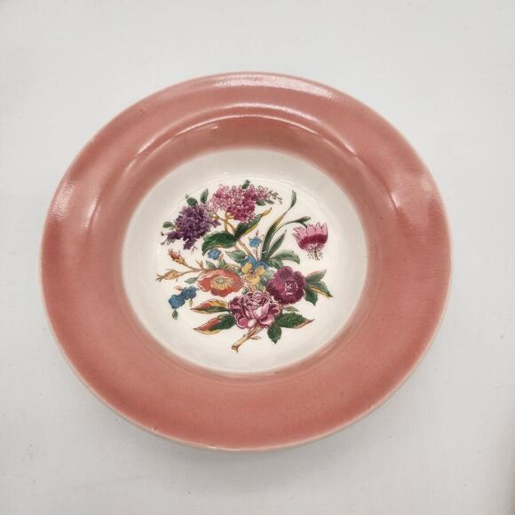 Candle Light American‎ Limoges Coburg-Dustitone-Rose=LC Bowl & Plate Set Vintage - Picture 1 of 8